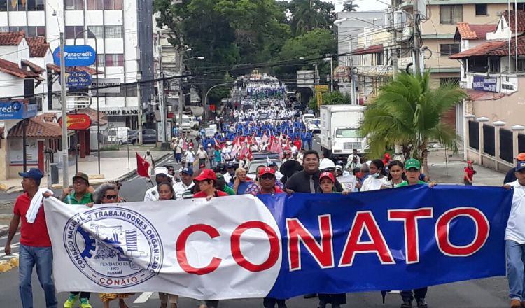 La caminata terminó antes de las 12:00 p.m,. en la 5 de Mayo. /Foto: Víctor Arosemena