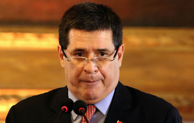 En la imagen, el presidente de Paraguay, Horacio Cartes. Foto: EFE