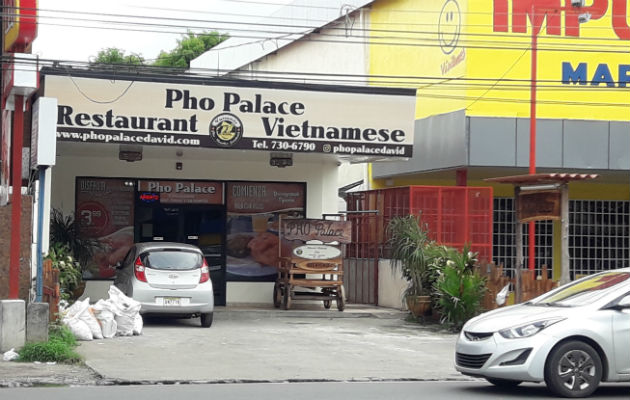 Restaurante en David donde fue detenida la vietnamita. Foto: Mayra Madrid.