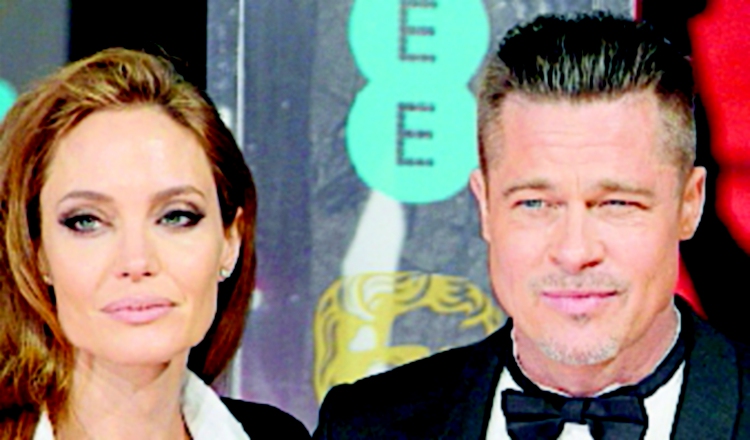 Angelina Jolie y Brad Pitt. 