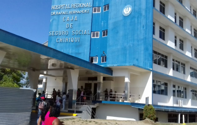 Hospital regional Rafael Hernández, en David.