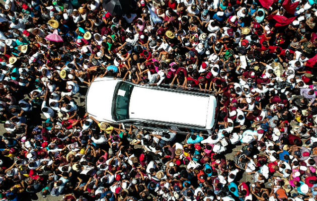 Cierre de campaña de Manuel López obrador. FOTO/EFE