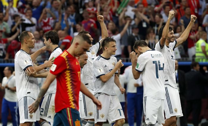 Rusia eliminó a España en la tanda de los penales. Foto  EFE