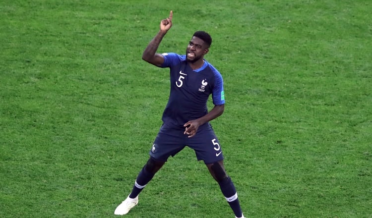 Samuel Umtiti, jugador de Francia. /Foto AP