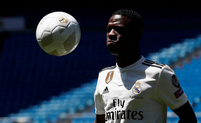 Vinicius Junior  fue presentado por Real Madrid. Foto:EFE