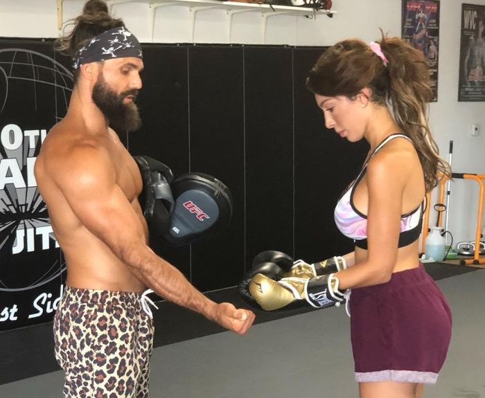 Farrah Abraham junto a su entrenador Foto Instagram