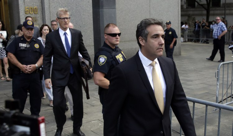 Michael Cohen, exabogado de Trump, sale de una audiencia. EFE