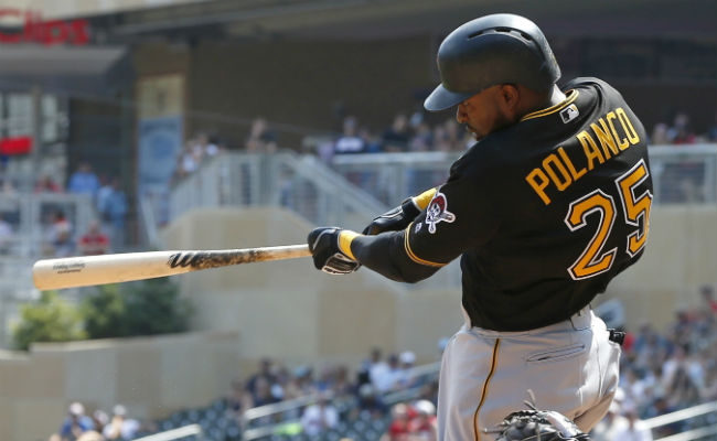 Gregory Polanco conectó su jonrón 20 de la temporada. Foto:AP