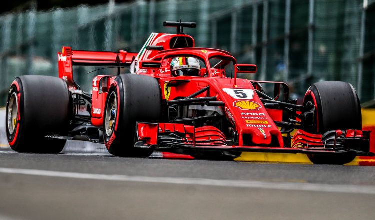 El piloto Sebastian Vettel  logró el segundo mejor tiempo de las clasificatorias.