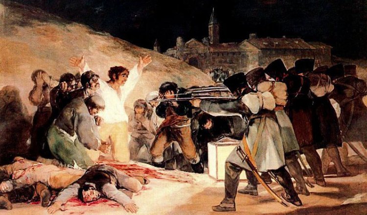 Obra del pintor y grabador español Goya, quien es considerado uno de los grandes maestros de la pintura de su país.