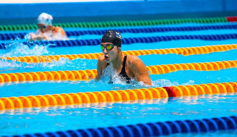 Jasmine Nocentini obtuvo ayer tres medallas doradas.