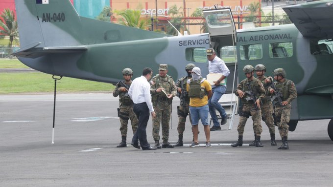 El colombiano pretendía viajar a ciudad capital este fin de semana antes de ser capturado. Foto: Senafront.