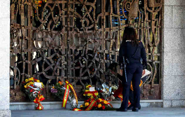  Panteón donde fueron inhumados ayer los restos del dictador Francisco Franco en el cementerio de Mingorrubio. Foto/EFE