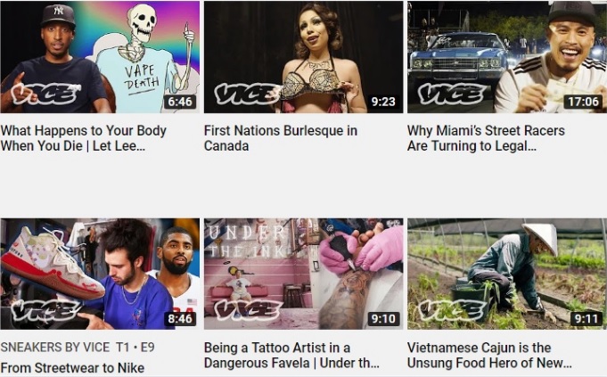 Vice Media es un medio irreverente enfocado en los millennials y el entretenimiento.