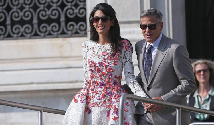 Amal y George Clooney. 