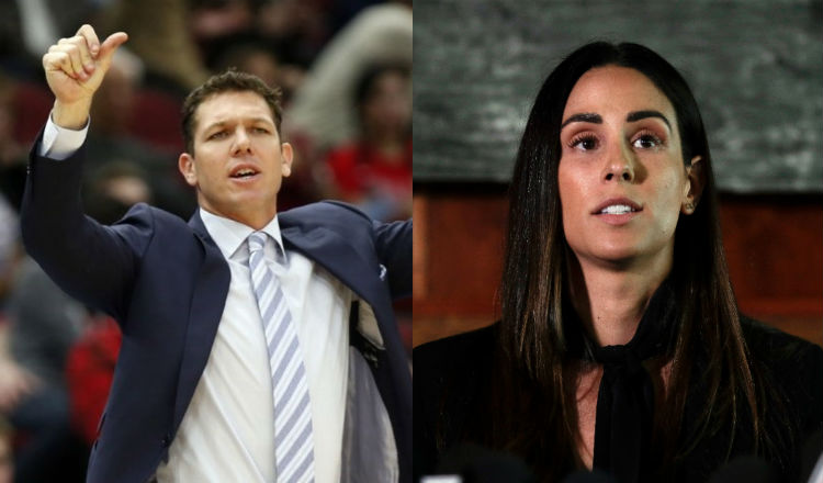 Luke Walton fue denunciado por Kelli Tennant Foto AP