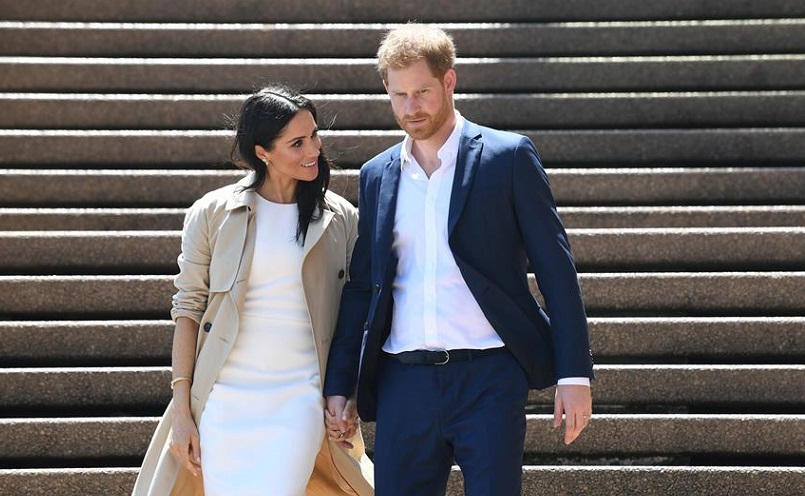 Meghan y Harry. Foto: EFE