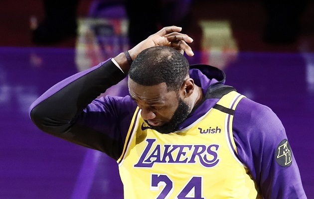 LeBron James  en el Staples Center. Foto:AP