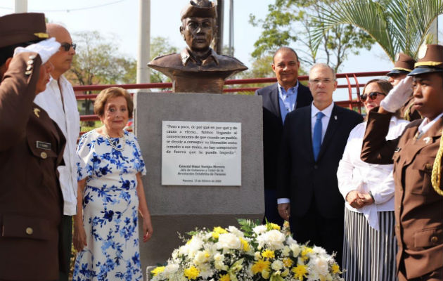 En el acto participó la familia de Omar Torrijos, cuerpo diplomático e invitados especiales.