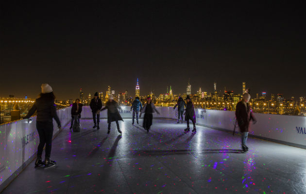 Fundada hace ocho años, Glice tiene mil 800 pistas en todo el mundo. Patinando en New York. Foto / Hiroko Masuike/The New York Times.