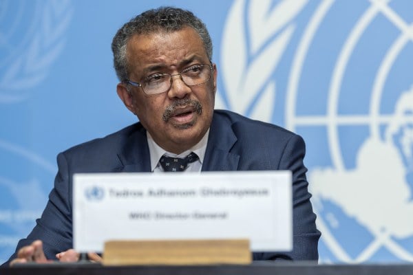 El director general de la OMS, Tedros Adhanom Ghebreyesus dijo que los casos en el mundo se han multiplicado 