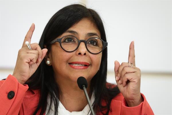  Coronavirus en Panamá: Vicepresidenta del Gobierno de Venezuela, Delcy Rodríguez. FOTO/EFE