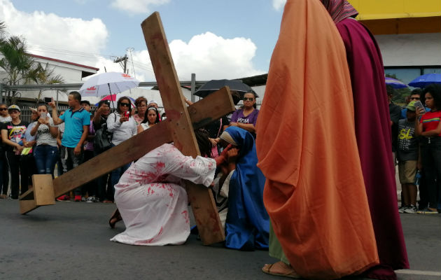 Los dramas de Semana Santa en vivo que se hacían en La Chorrera y Arraiján fueron suspendidos. Foto: Eric Montenegro.