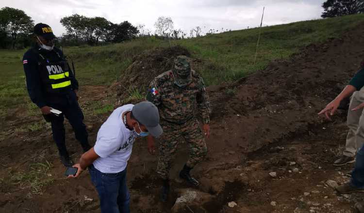 Vista de la inspección realizada ayer en la zona fronteriza. Cortesía