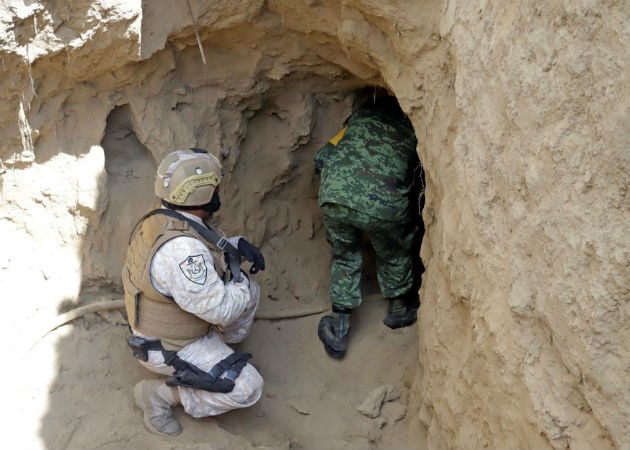 El túnel fue localizado en la región del municipio de San Martín Texmelucan. Fotos: EFE.