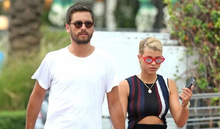 Scott Disick y Sofia Richie.  EFE