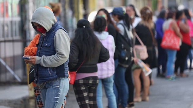 La  Población Económicamente Activa (PEA), aquella mayor a 15 años que trabaja o que busca un empleo, aumentó del 47.4% en mayo al 53.1% en junio. Foto/EFE