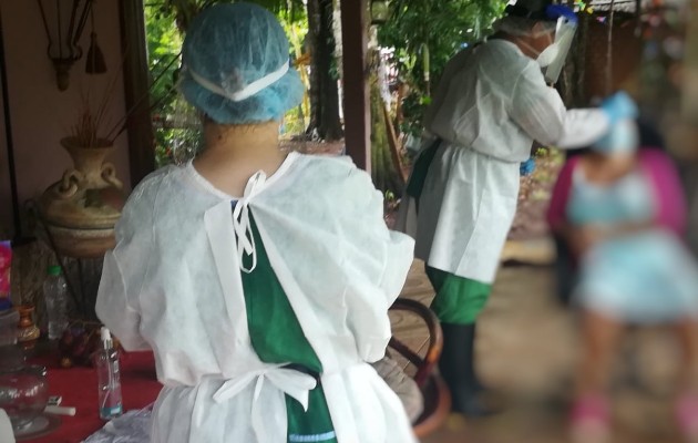 Minsa aplica pruebas a pacientes COVID-19 positivos y contactos en Chiriquí y Herrera. Foto Minsa