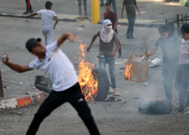 Las protestas se registraron también en otras ciudades de Cisjordania como Nablus, Jenín, Tulkarem o Hebrón. Fotos: EFE.