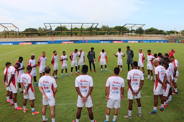 Jugadores del seleccionado panameño durante  la burbuja. Foto:Fepafut