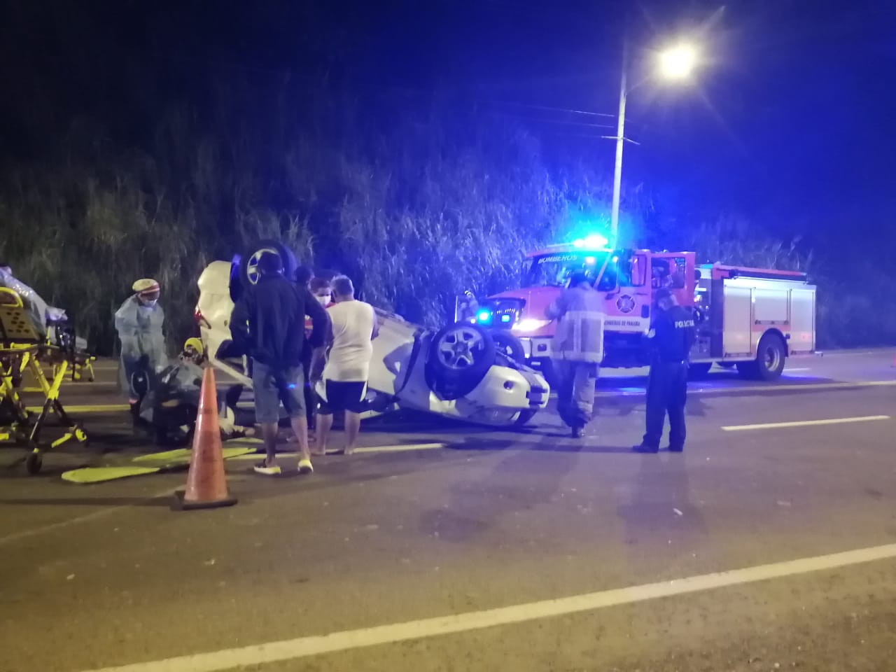 El accidente de tránsito ocurrió frente al sector conocido como 