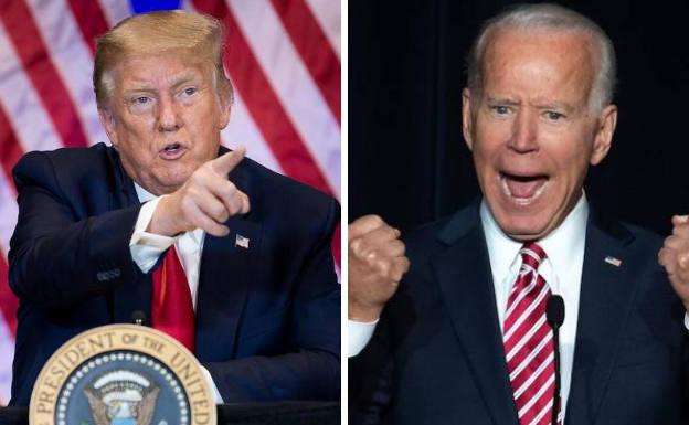 Donald Trump y Joe Biden. EFE