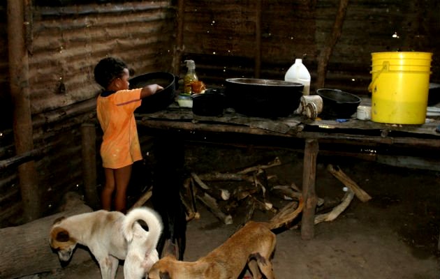 El 61 % de los niños que habitan en los territorios con mayor rezago de Panamá sufre desnutrición crónica. Foto: Archivos