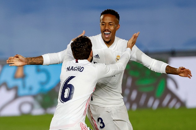 Éder Militao marcó el primero gol del Real Madrid. Foto: EFE