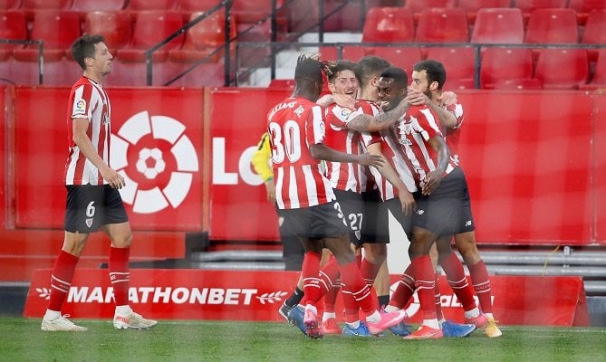 Iñaki Williams anotó el gol del triunfo para el Athletic Club. Foto: Twitter