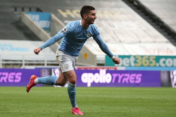 Ferrán Torres marcó en tres ocasiones en la victoria del Manchester City. Foto: EFE