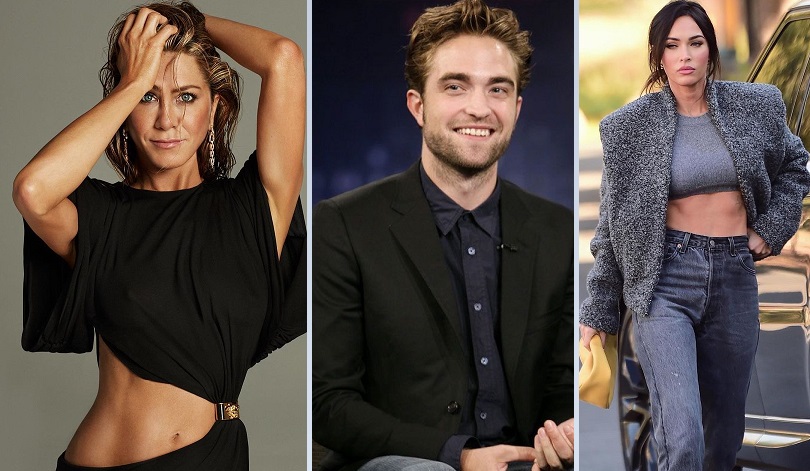 Jennifer Aniston, Robert Pattinson y Megan Fox. Instagram