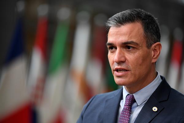 El presidente del Gobierno, Pedro Sánchez, este jueves en Bruselas. Foto: EFE