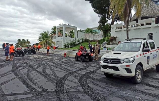 La Fuerza de Tarea Conjunta  mantienen la búsqueda de un hombre, de 19 años reportado como desaparecido en Playa Coronado. Foto: Cortesía Senan