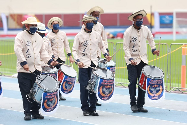 La banda independiente Panamá participó en la celebración del Bicentenario en el estadio Rommel Fernández Gutiérrez. Foto: Cortesía Meduca