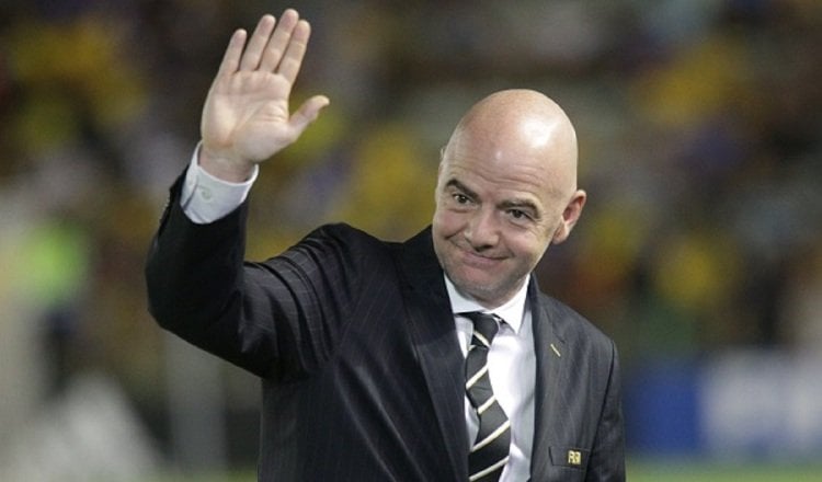 Gianni Infantino, presidente de la FIFA. Foto:EFE