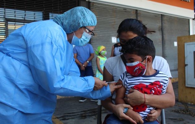 La semana pasada, Panamá inició a vacunar contra la covid-19 a niños de 5 a 11 años de edad. Foto: Grupo Epasa