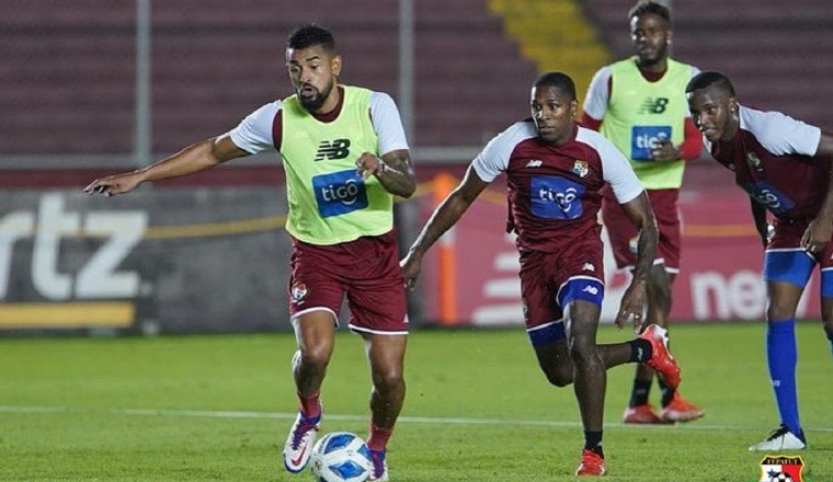 Aníbal Godoy en los entrenamientos de Panamá. Foto: Fepafut