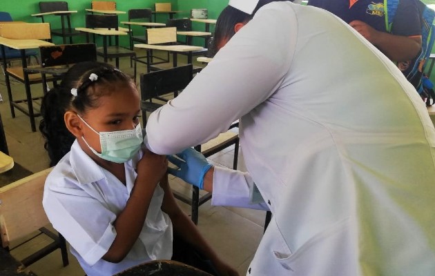 Panamá aplicó unas 300 mil dosis de vacunas pediátricas aplicadas. Foto:  Cortesía Minsa