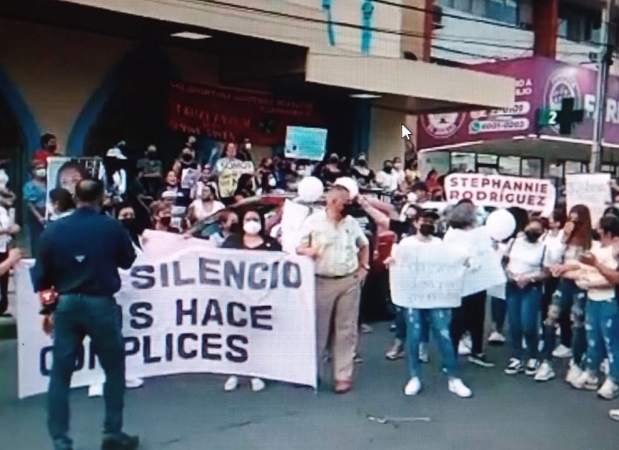 Los manifestantes marcharon por las calles del área central de David. Foto: Mayra Madrid