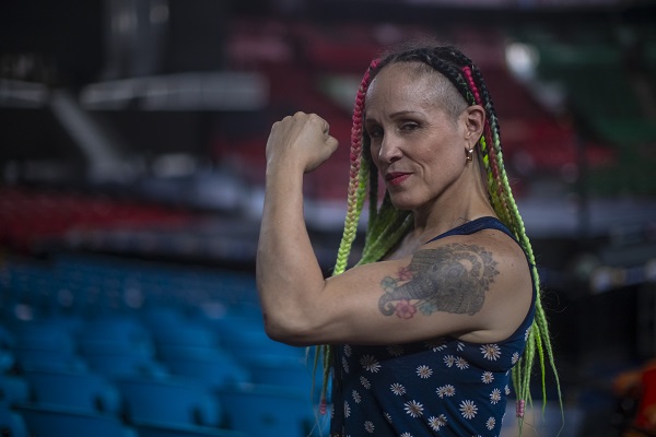 Panameña Dalys, lucha en México. Foto:EFE